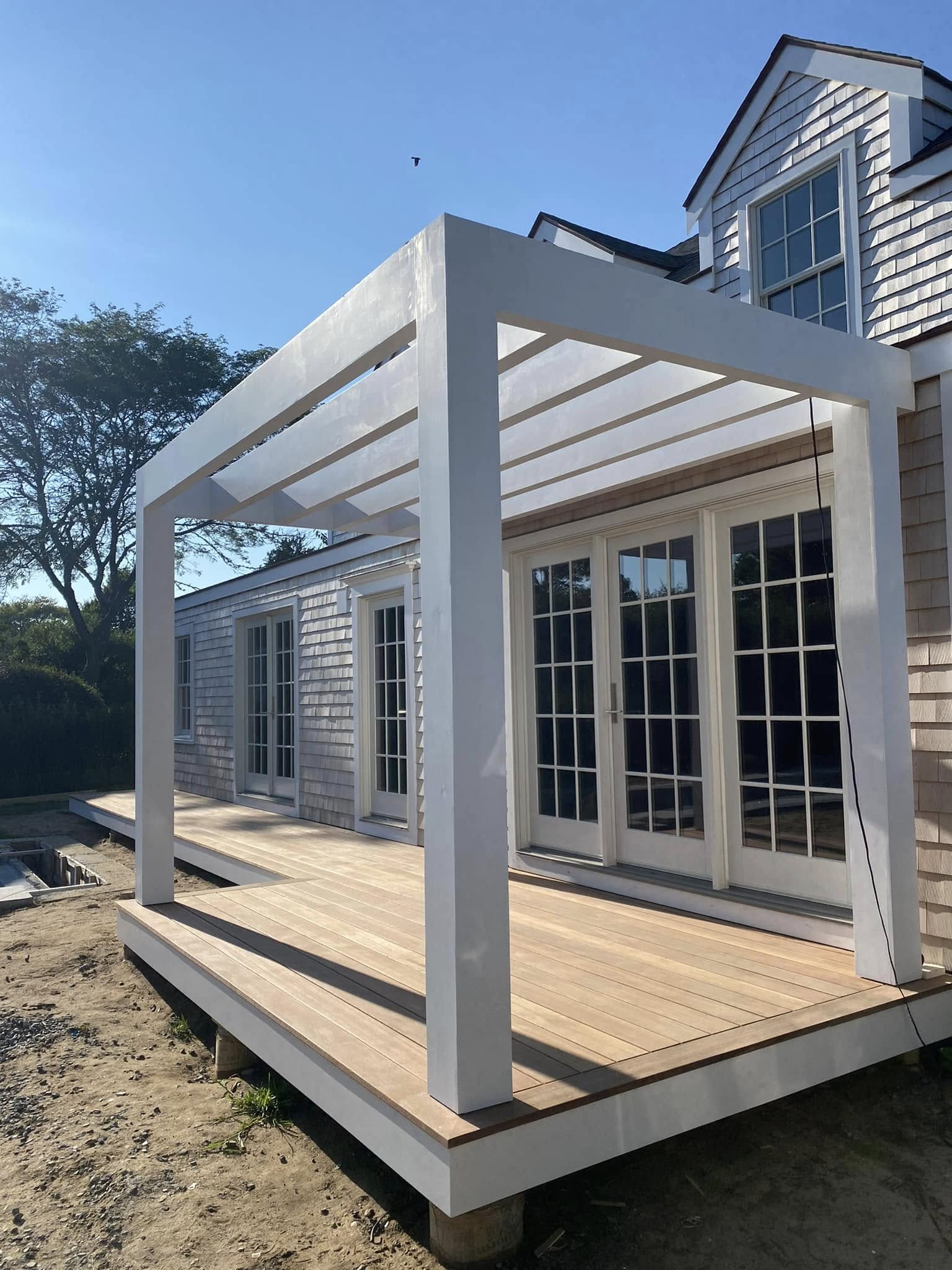 Construction interior framing with steel beams